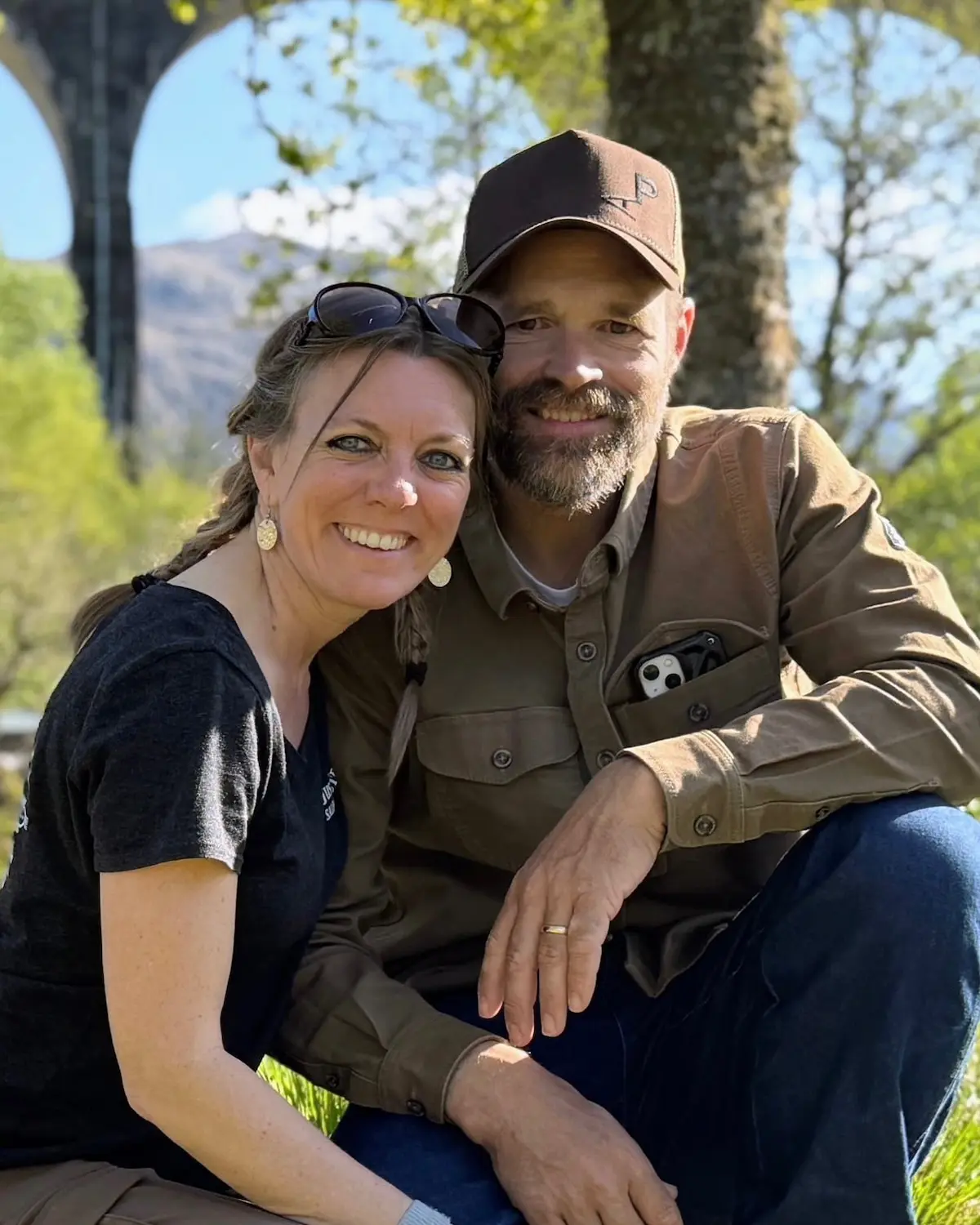 Paul and Amber Van Dyke outdoors in Wyoming